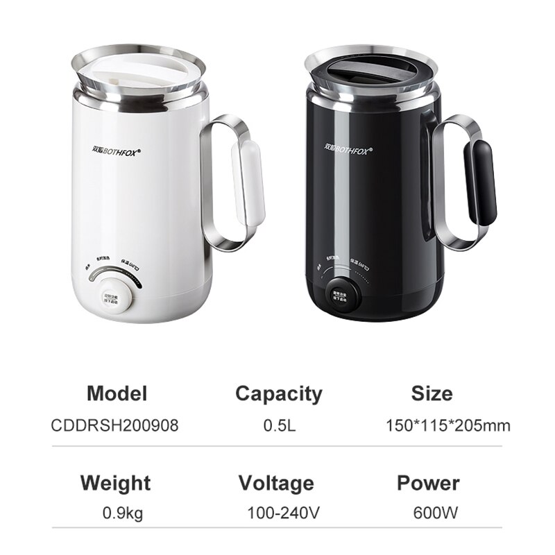 100240V Automatic Electric Kettle Mini Portable stainless steel kettle